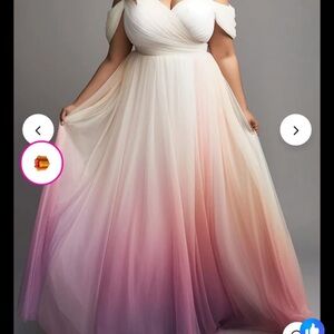 Chic Off-Shoulder Ombre Maxi Dress